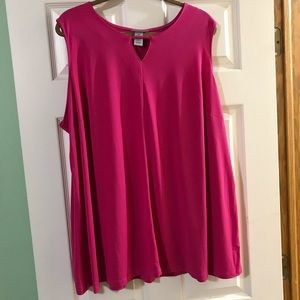 Catherine’s Size 2X Hot Pink Sleeveless Shirt